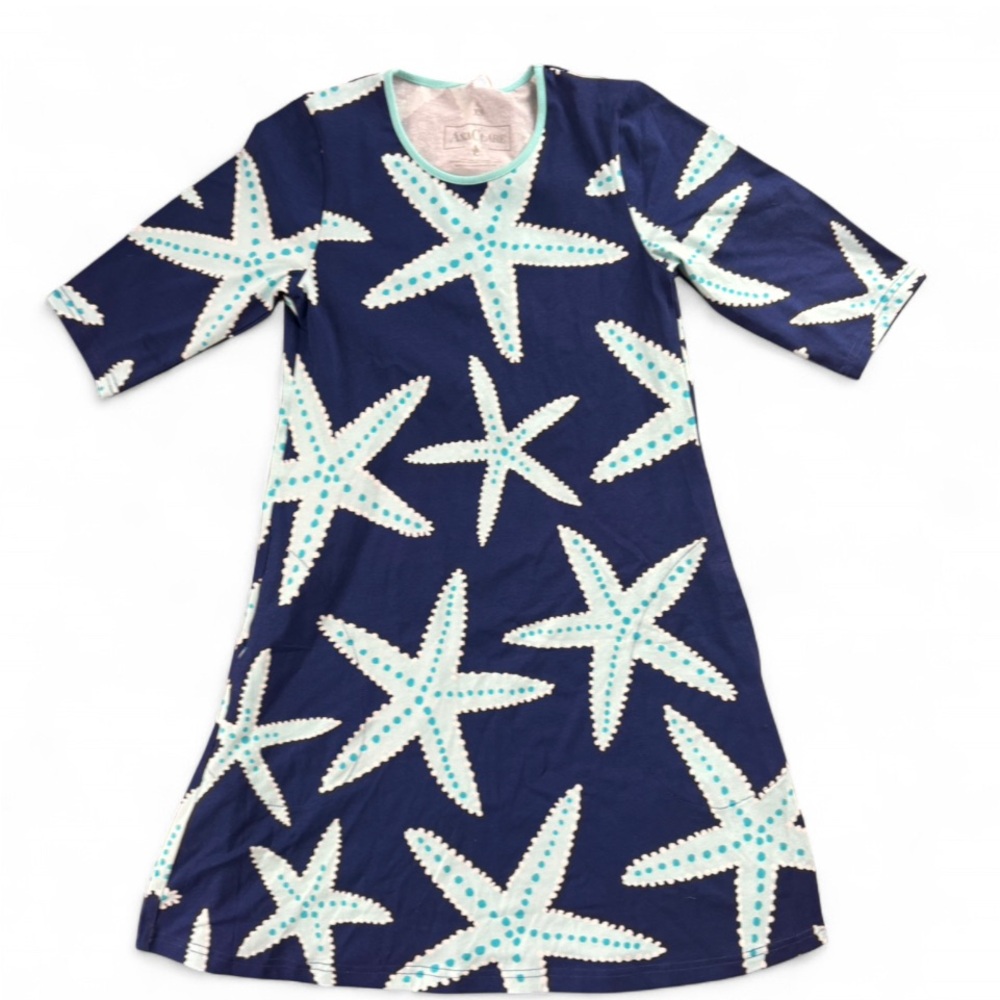 Ana Clara NWT Navy Starfish Print Dress